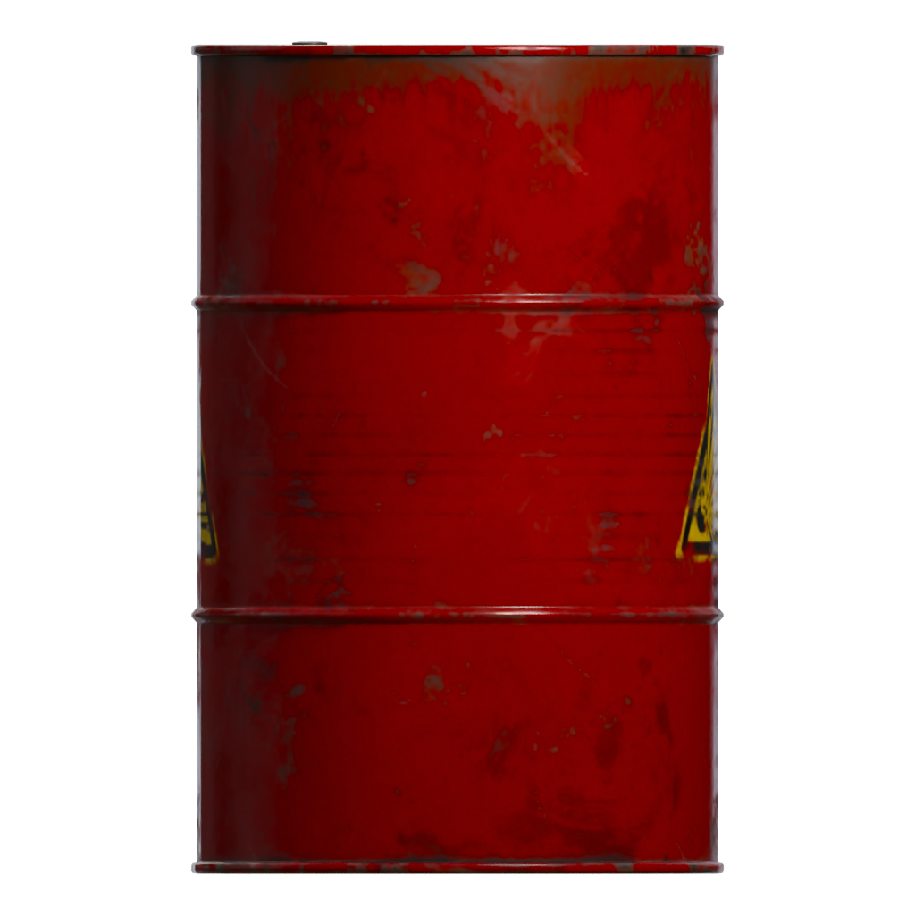 Left view of the Barrel 3D model