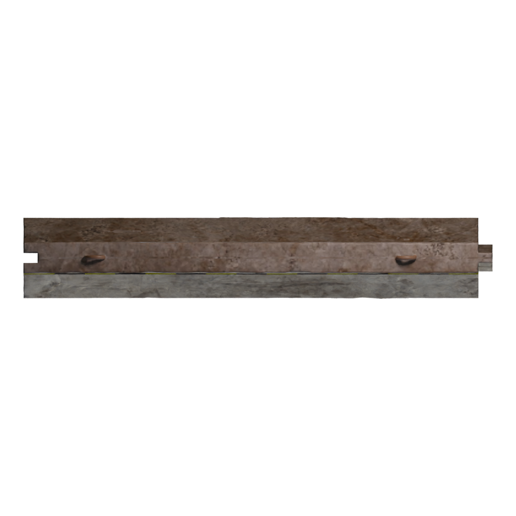 Top view of the Beton Block 3D model