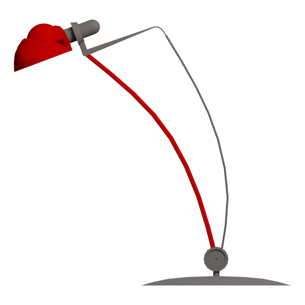 Back view of the Table Lamp Simple And Slim Table Lamp 3D Modeling 3D model