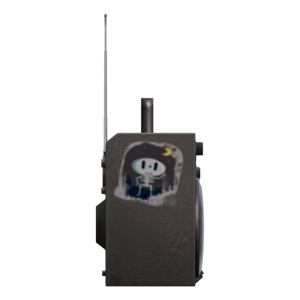 Right view of the Boombox 3D model
