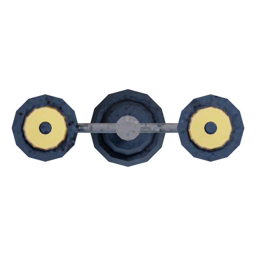 Top view of the Streetlamp 3 3D model