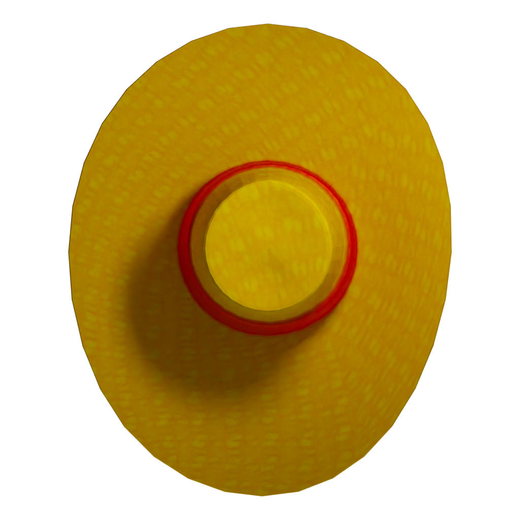 Top view of the Cowboy Hat 3D model