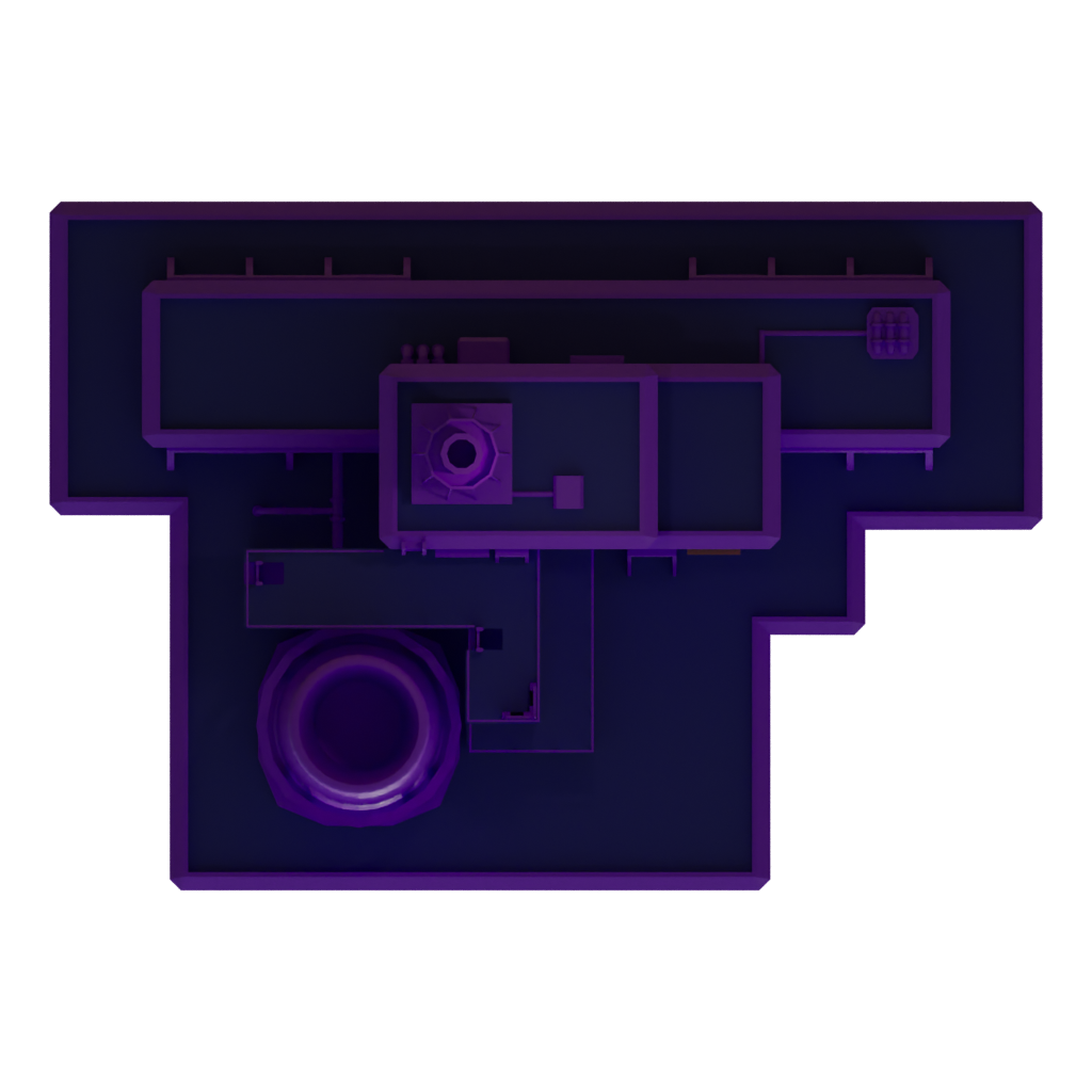 Top view of the Nuclear Station 3D model
