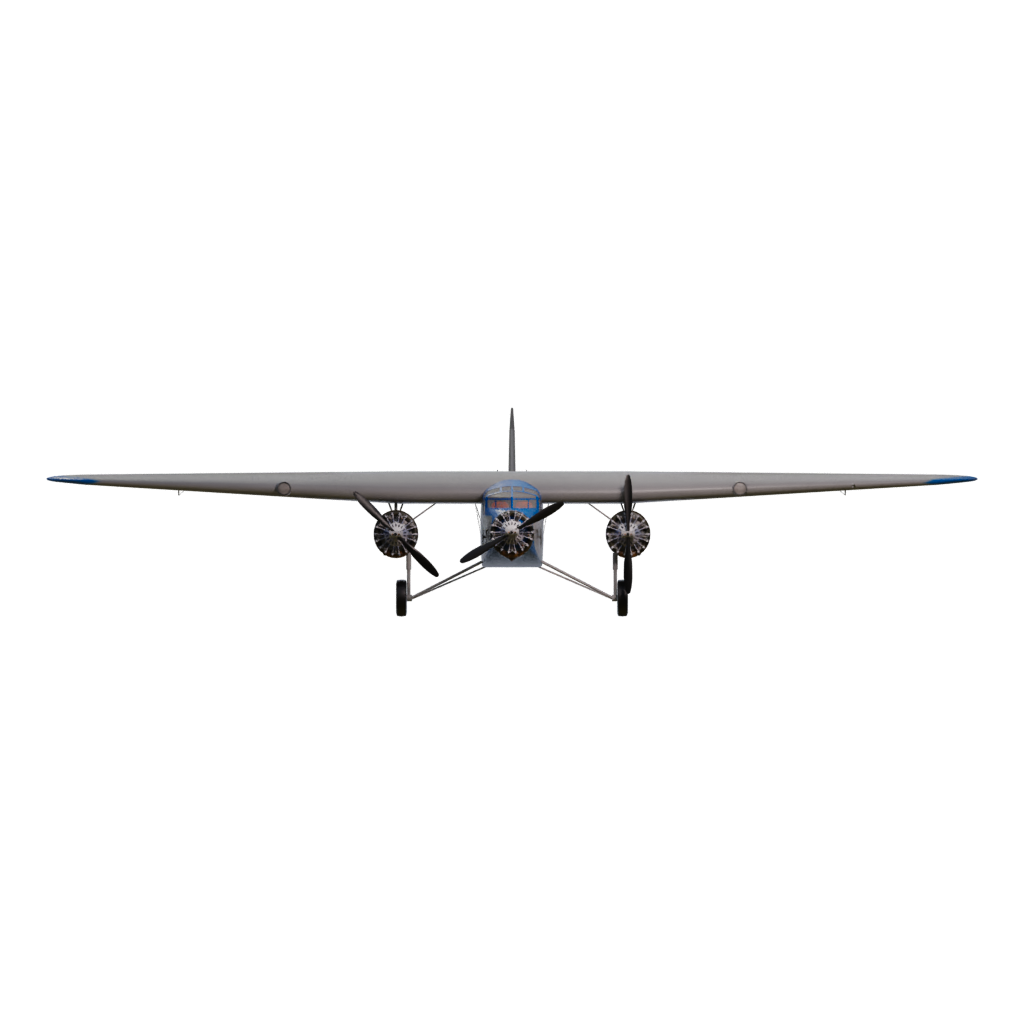 Right view of the Lublin R X Bis 3D model