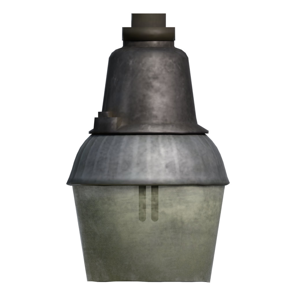Front view of the Security Light 3D model