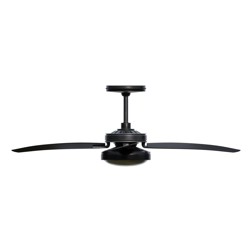 Back view of the Ceiling Fan 3D model
