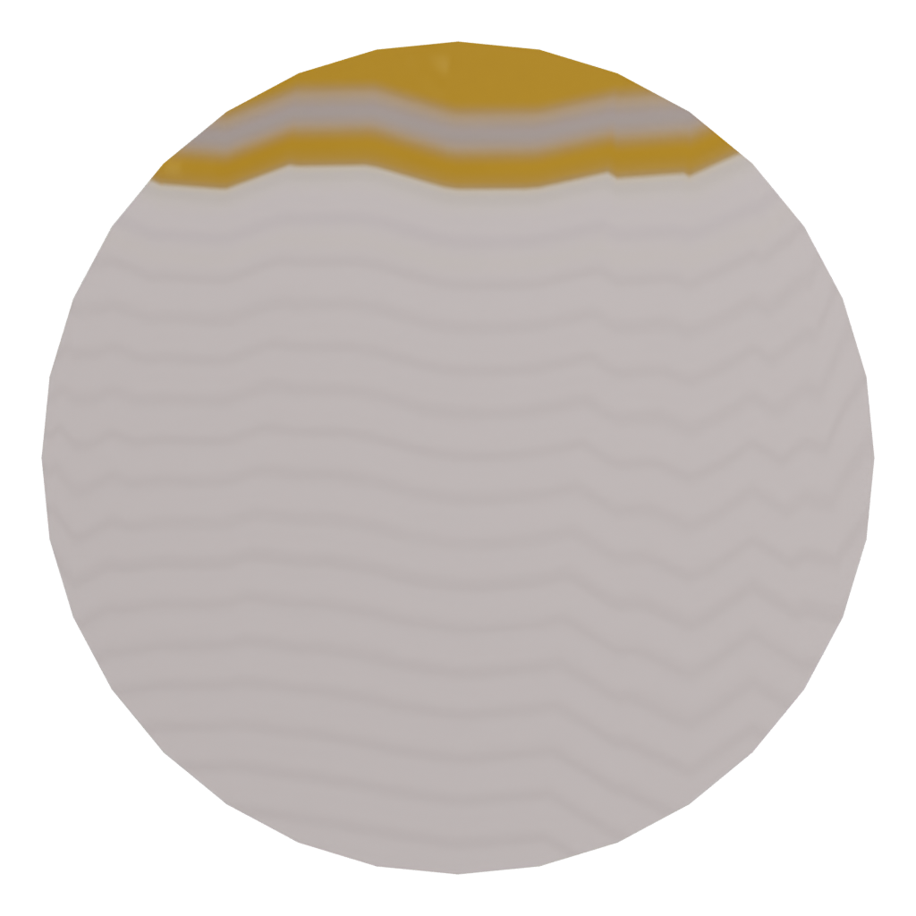 Bottom view of the Cigarette 3D model