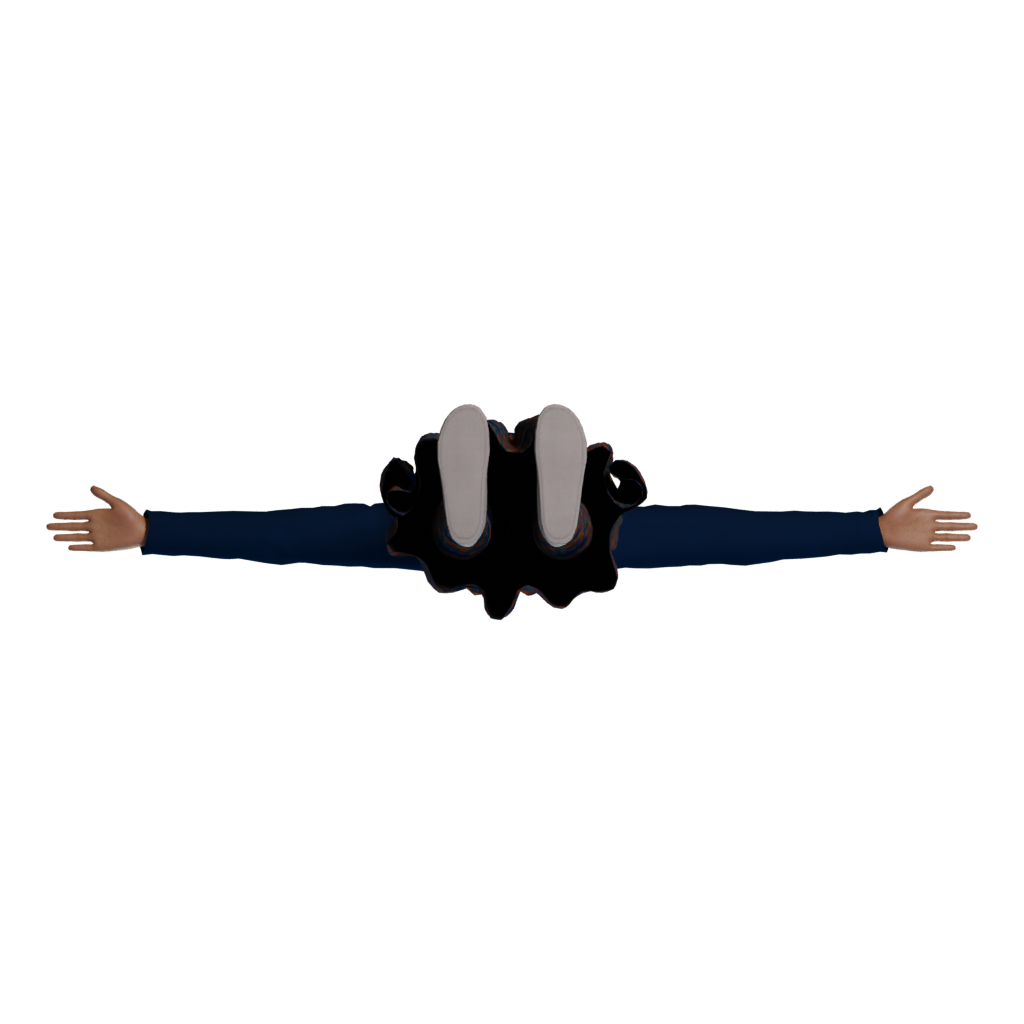 Bottom view of the Hejab 3D model