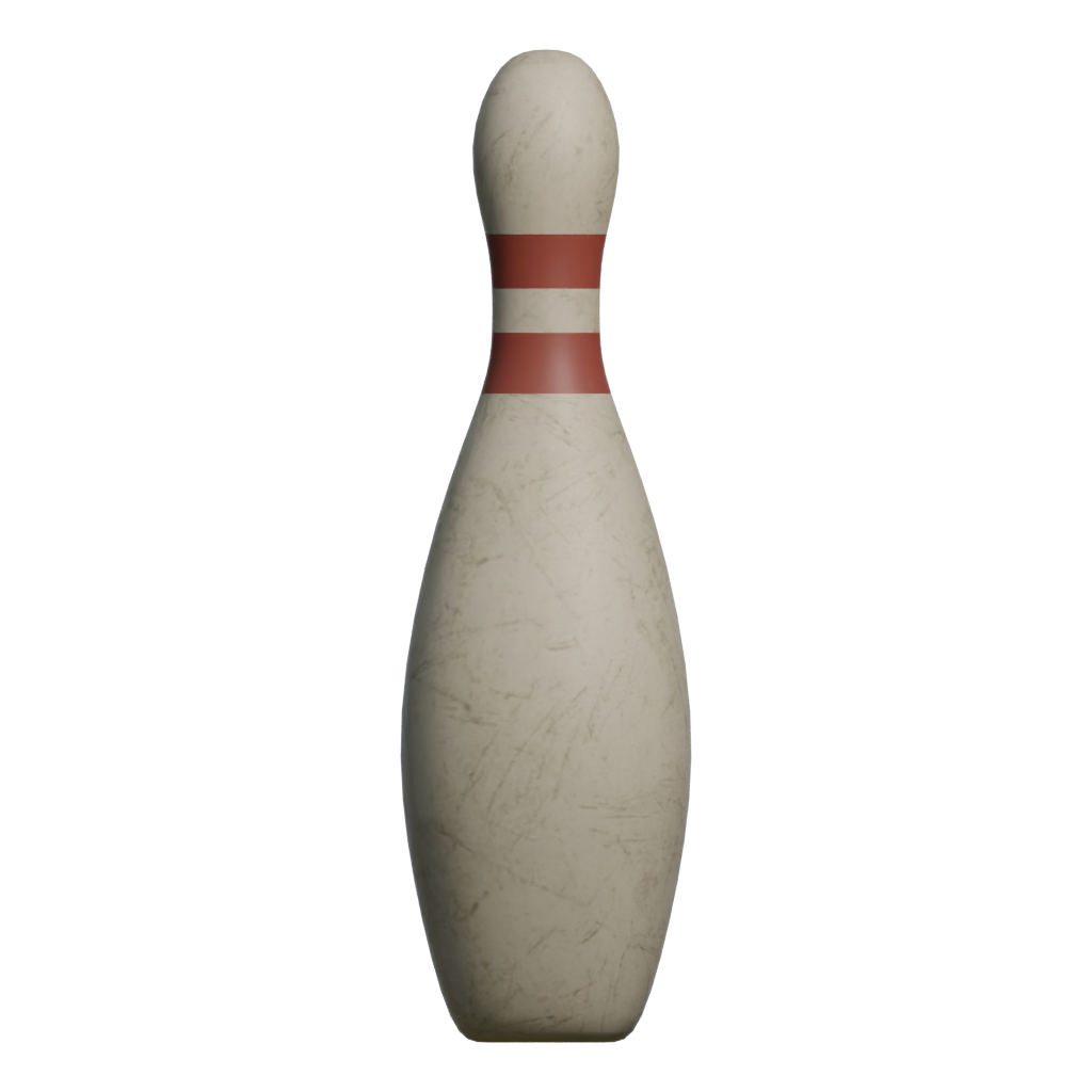 Front view of the Bowling Set 3D model