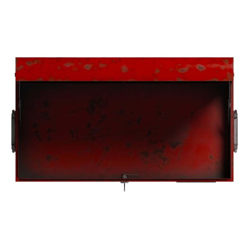 Top view of the Metal Tool Chest 3D model