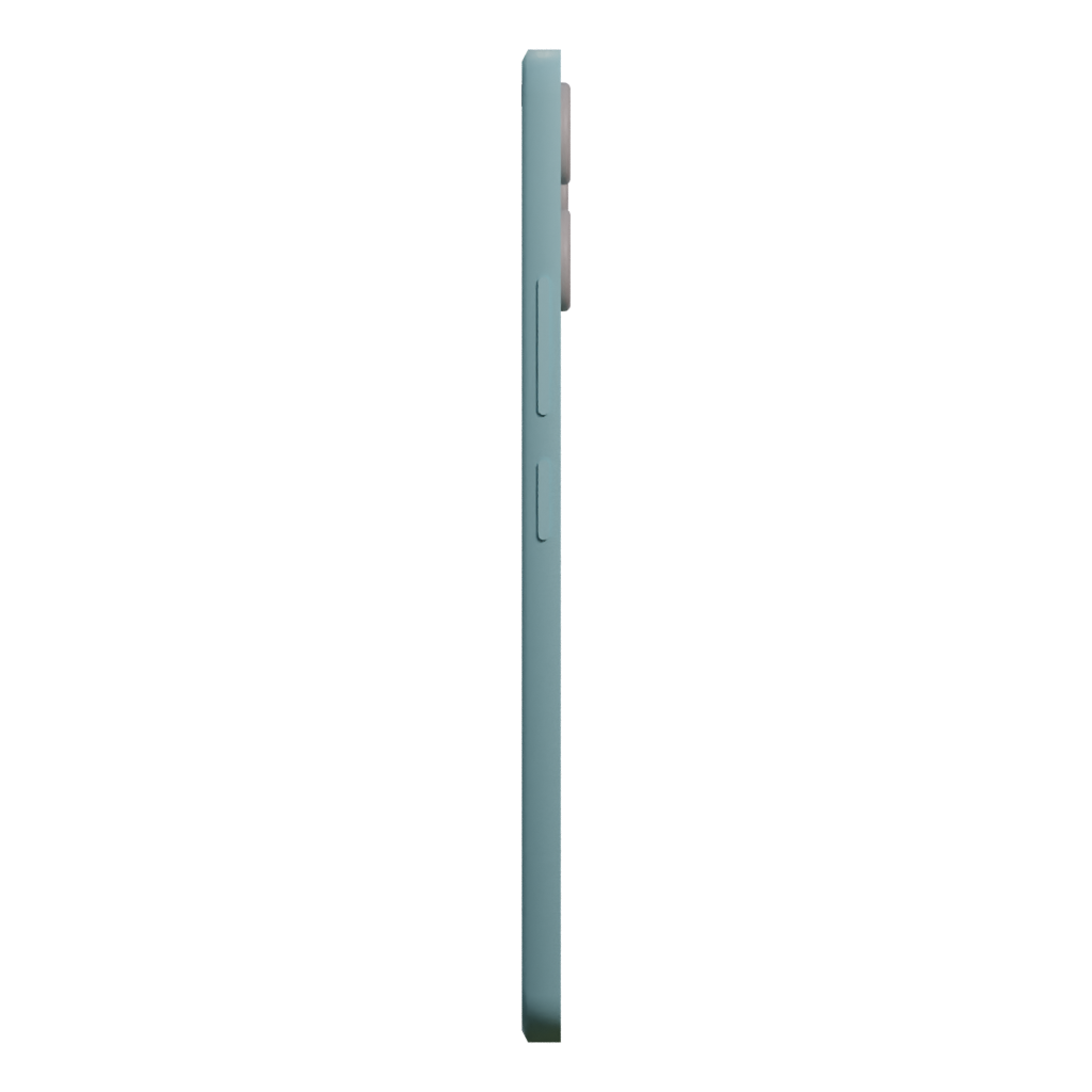 Left view of the Huawei Y6 3D model