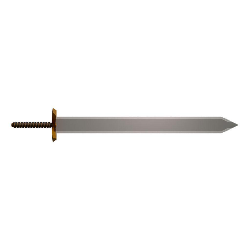 Front view of the Sword 3D model