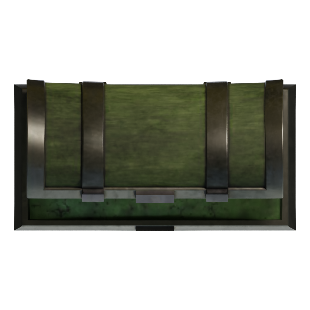 Top view of the Old Sanduk Box 3D model