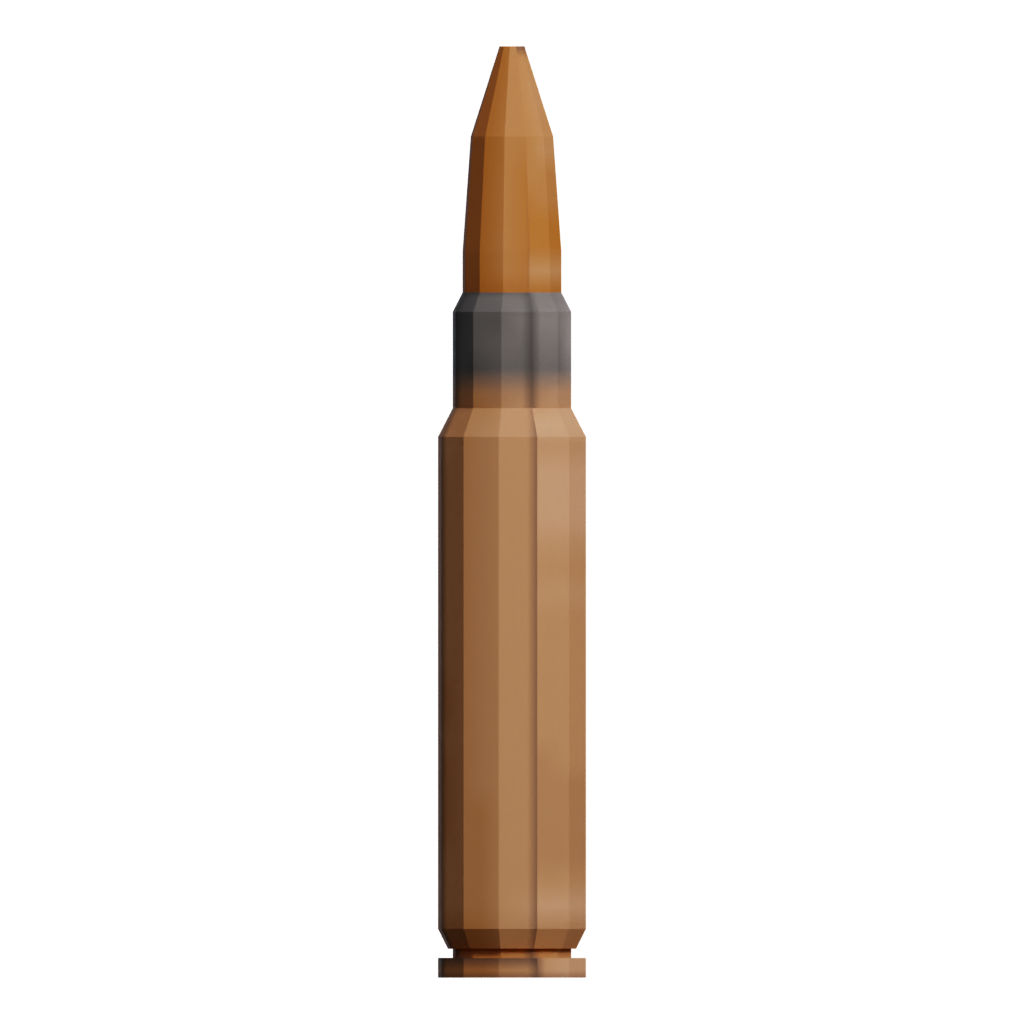 Back view of the 545 Cartridge Trinket 3D model