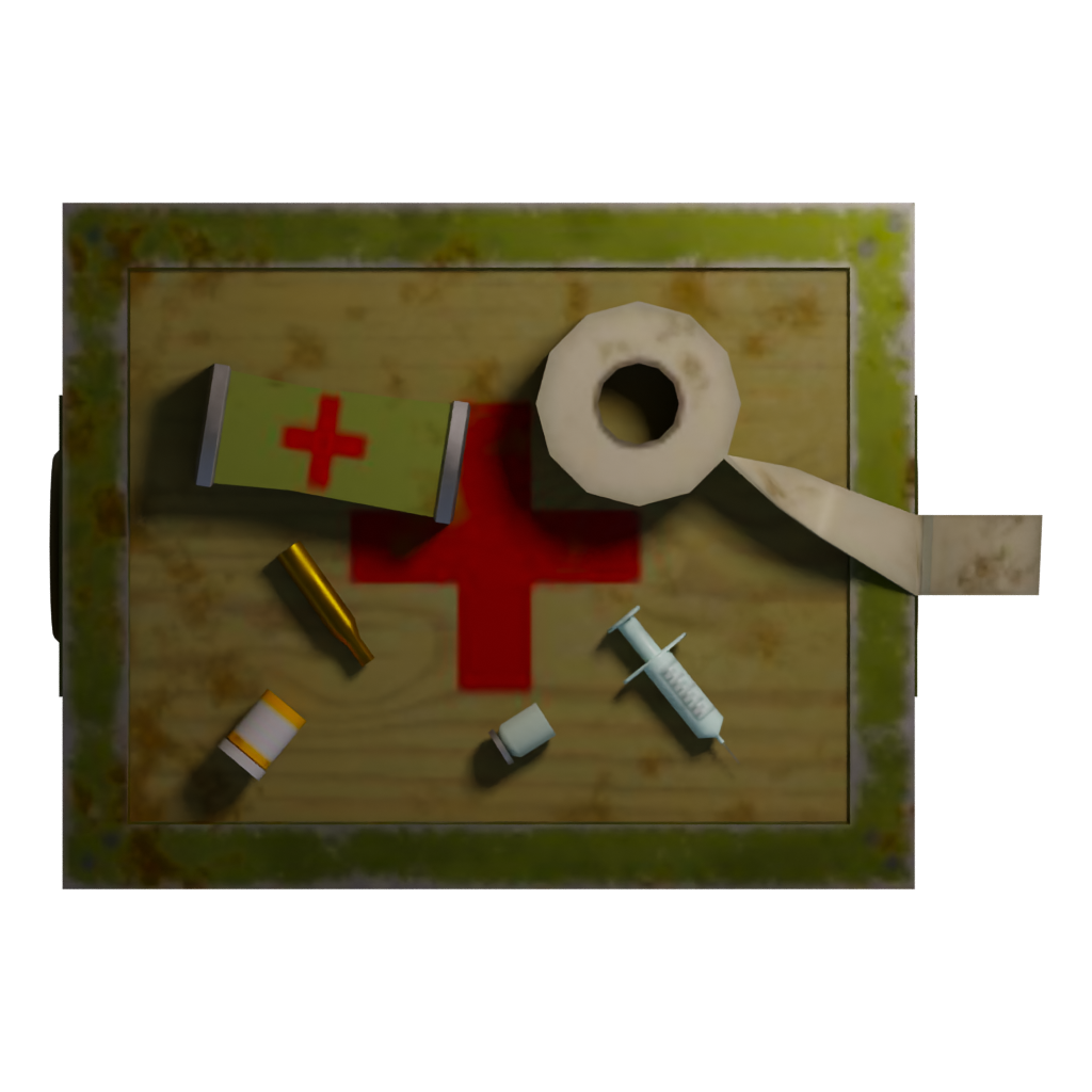 Top view of the Medkit 3D model