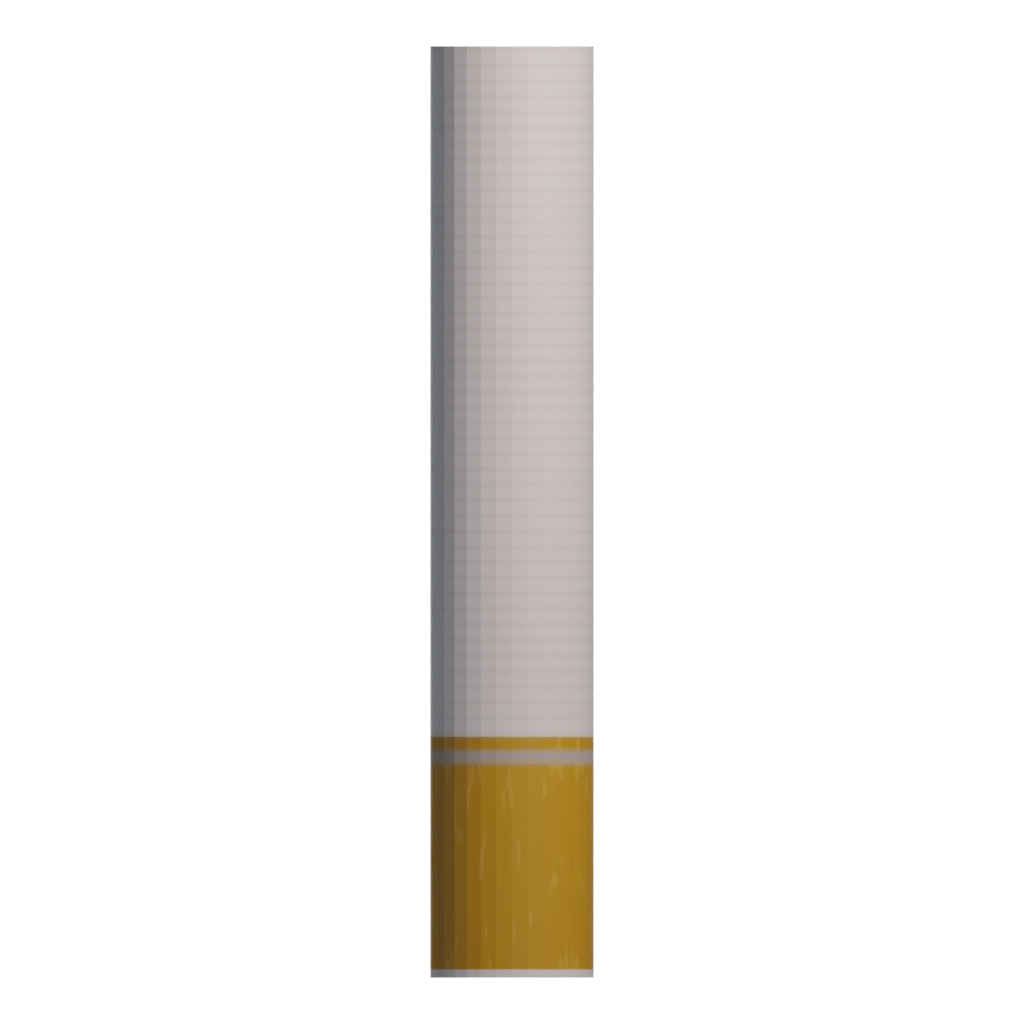 Left view of the Cigarette 3D model