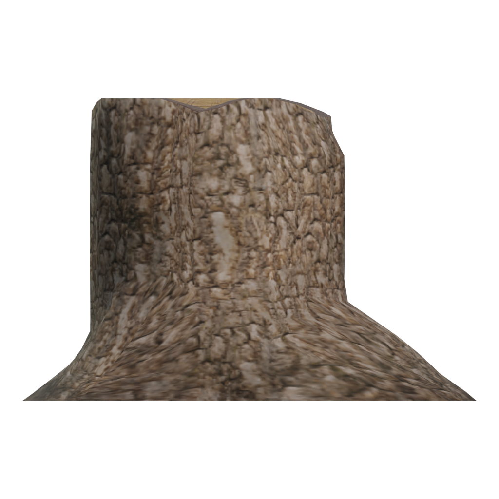 Right view of the Tree 0014 3D model