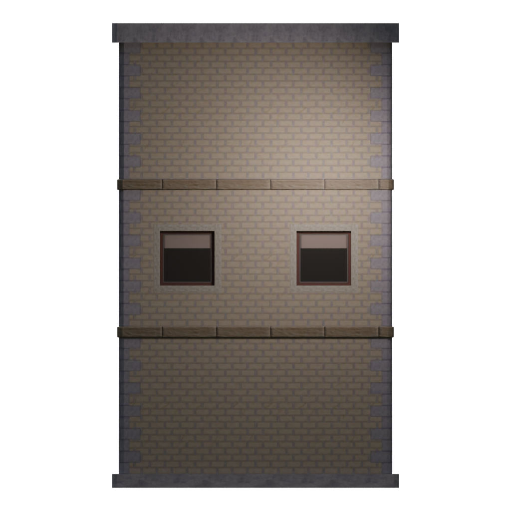 Left view of the White Building 3D model
