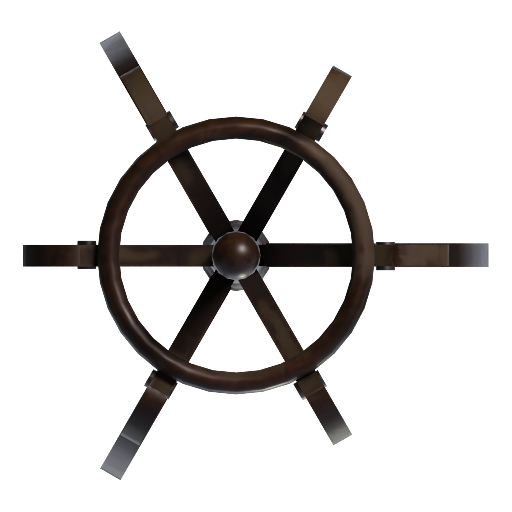 Top view of the Coat Tree 3D model