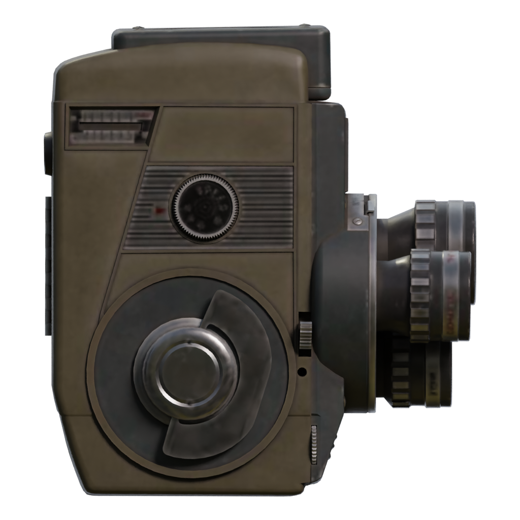 Right view of the Vintage Video Camera 3D model