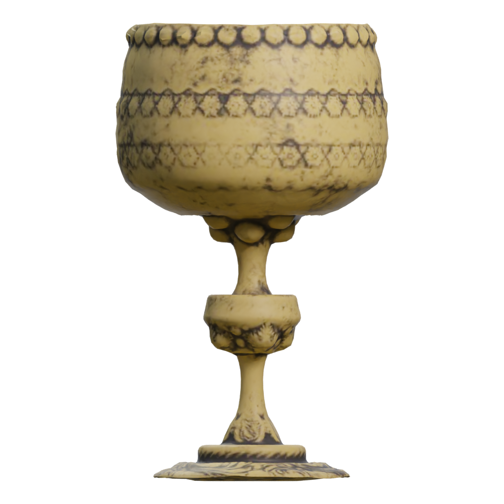 Right view of the Old Cup 3D model