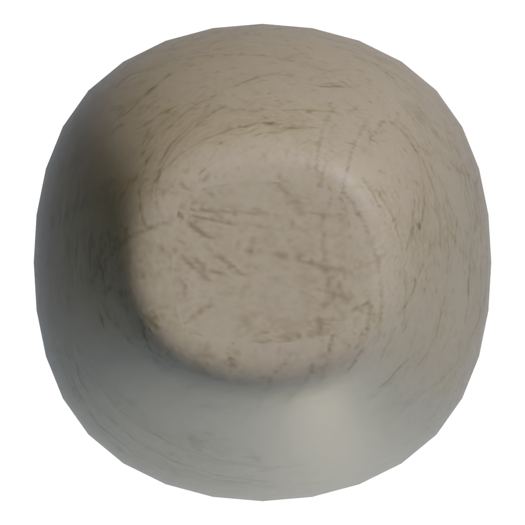 Bottom view of the Bowling Set 3D model