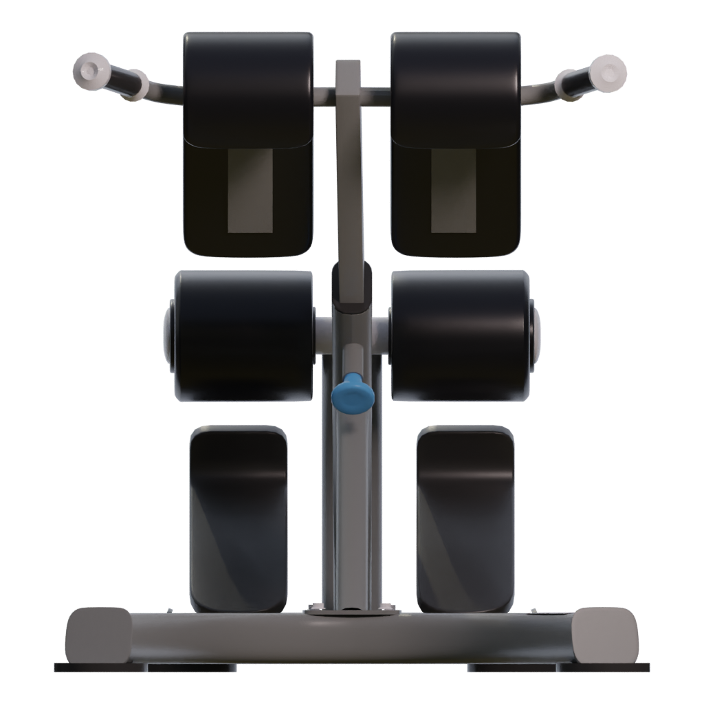 Left view of the Roman Chair Gym Equipment 3D model