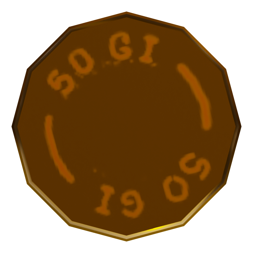 Bottom view of the Bullet 3D model