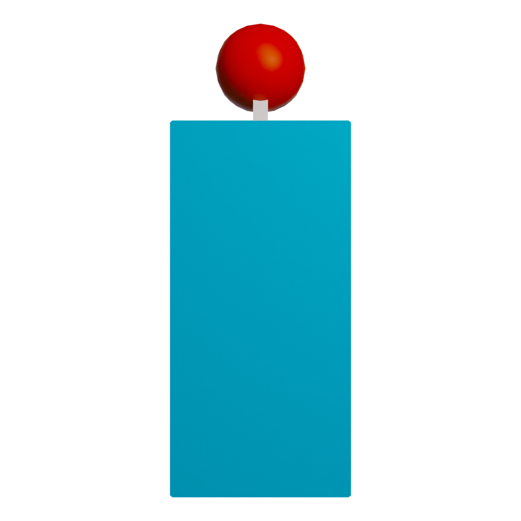 Back view of the Lever 3D model