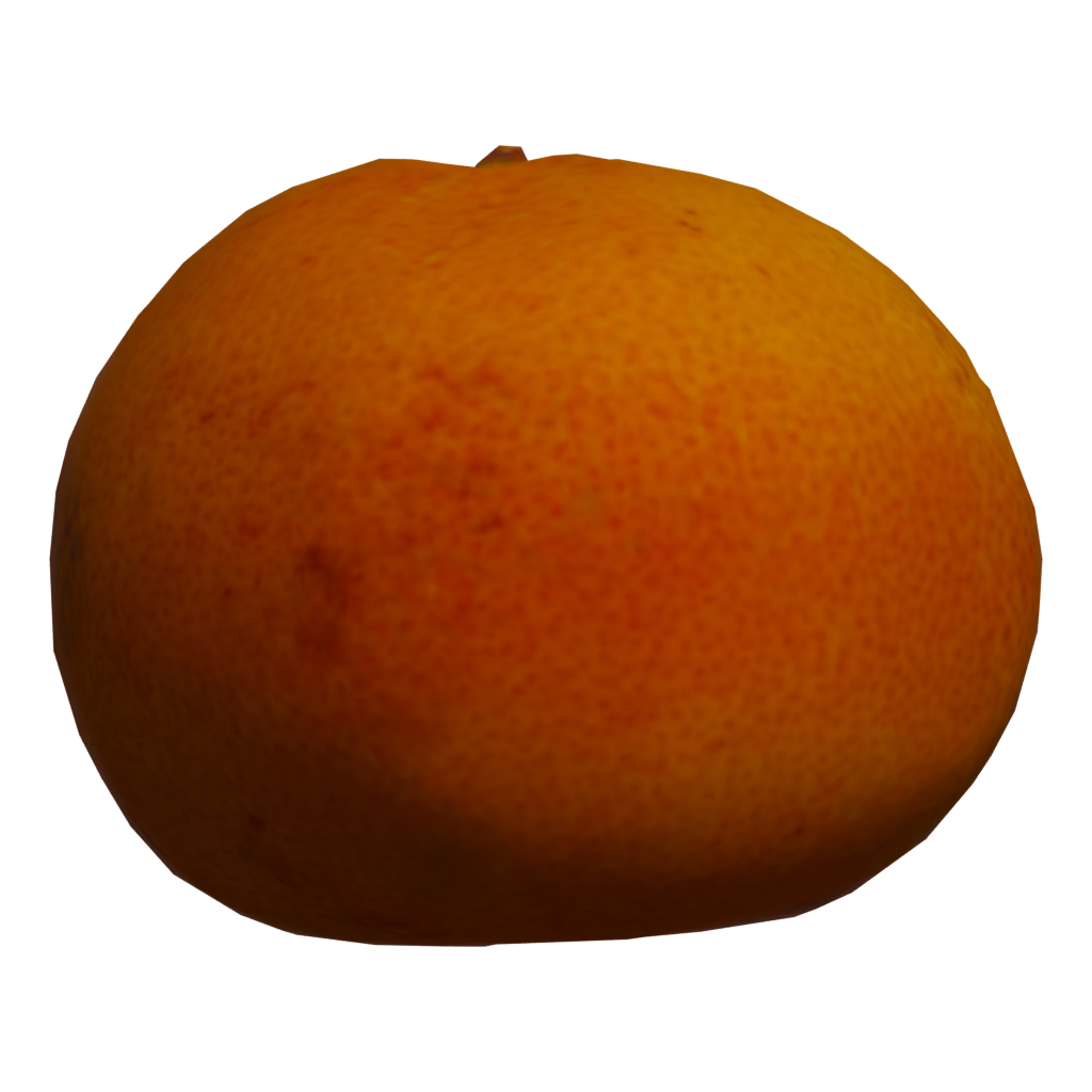 Back view of the Orange 3D model