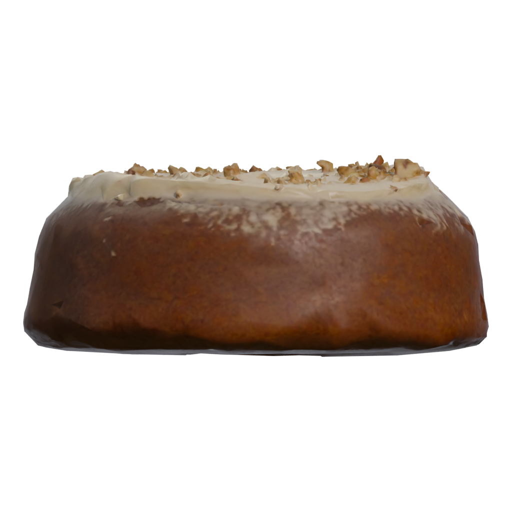 Left view of the Carrot Cake 3D model