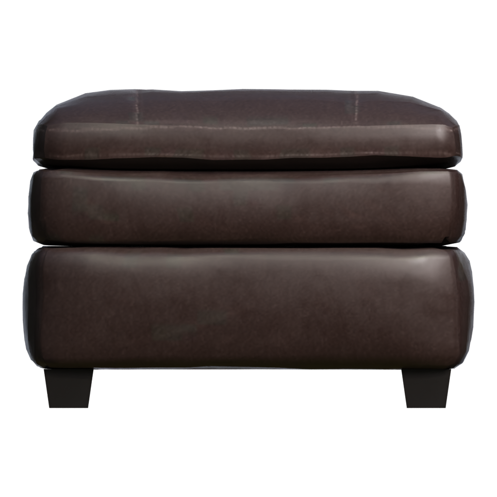 Front view of the Ottoman 3D model