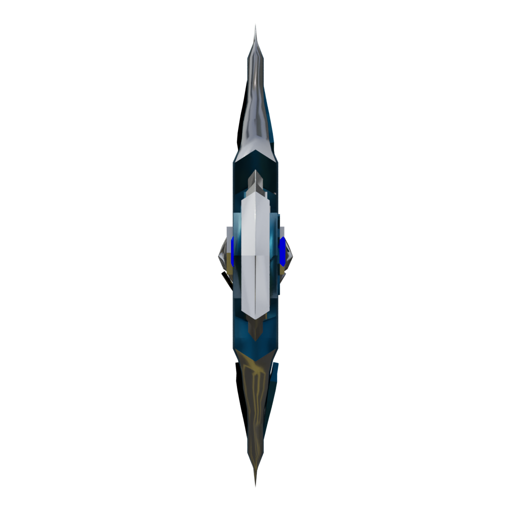 Right view of the Kirito Swords Sword Art Online 3D model