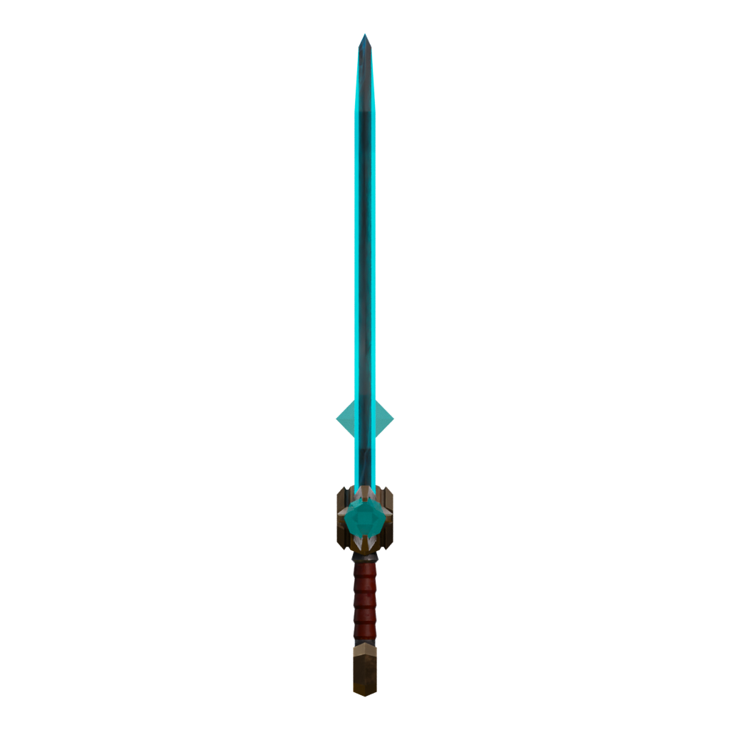Right view of the Long Sword Of Azeroth 3D model