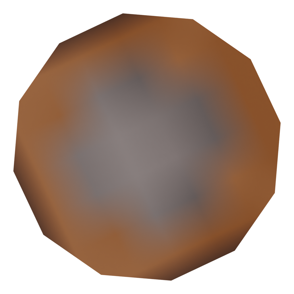 Bottom view of the 545 Cartridge Trinket 3D model