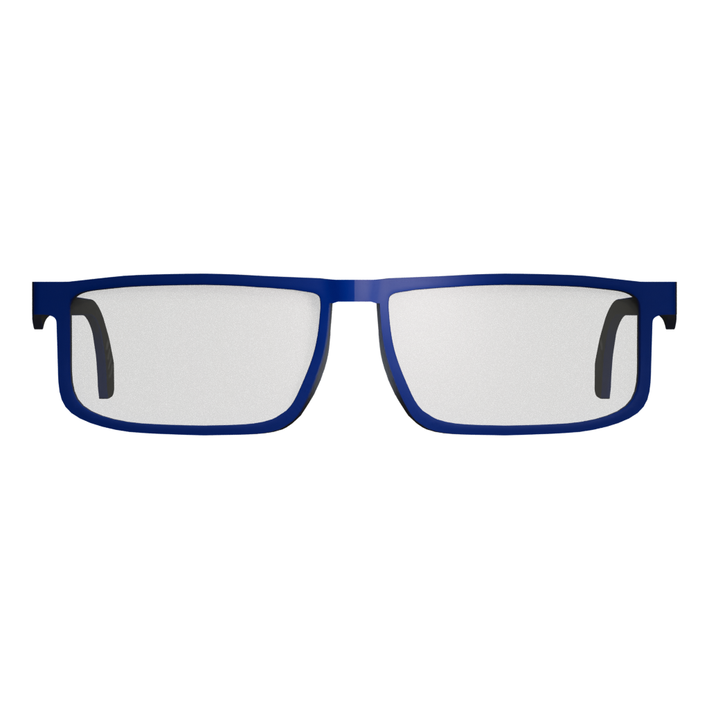 Front view of the Jozaee Sunglasses 3D model