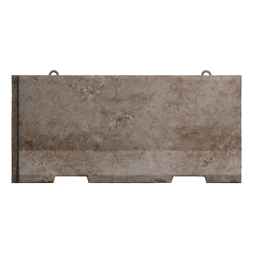 Back view of the Beton Block 3D model