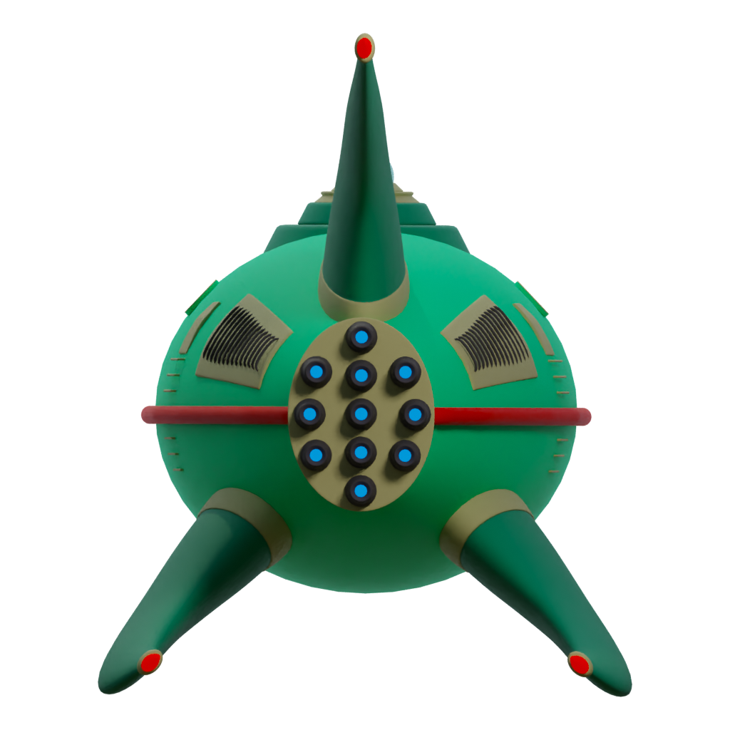 Right view of the Planet Express 3D model