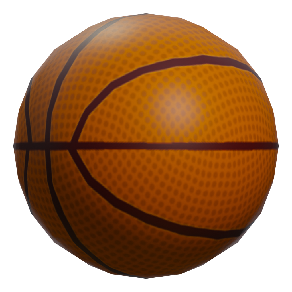 Right view of the Basketball 3D model