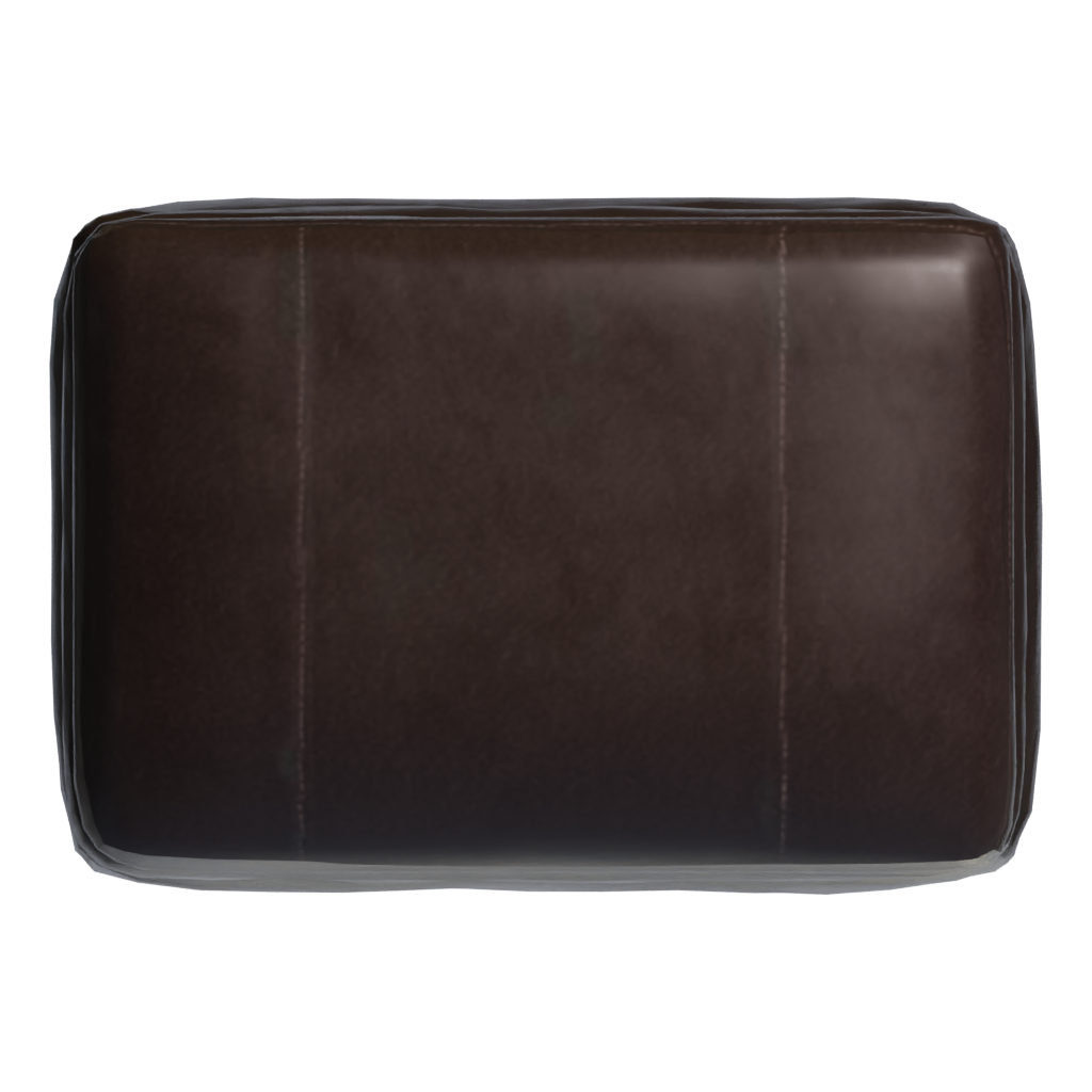 Top view of the Ottoman 3D model