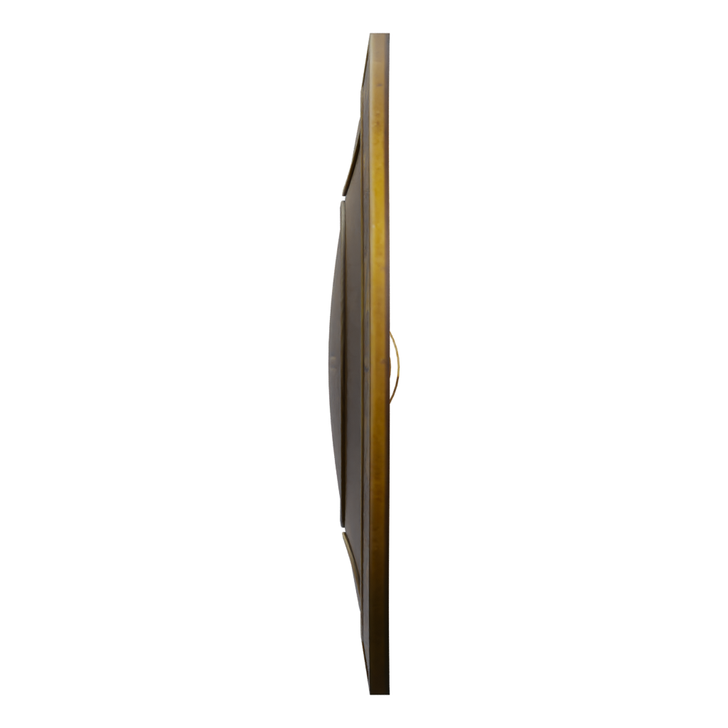 Left view of the Bronze Shield 3D model
