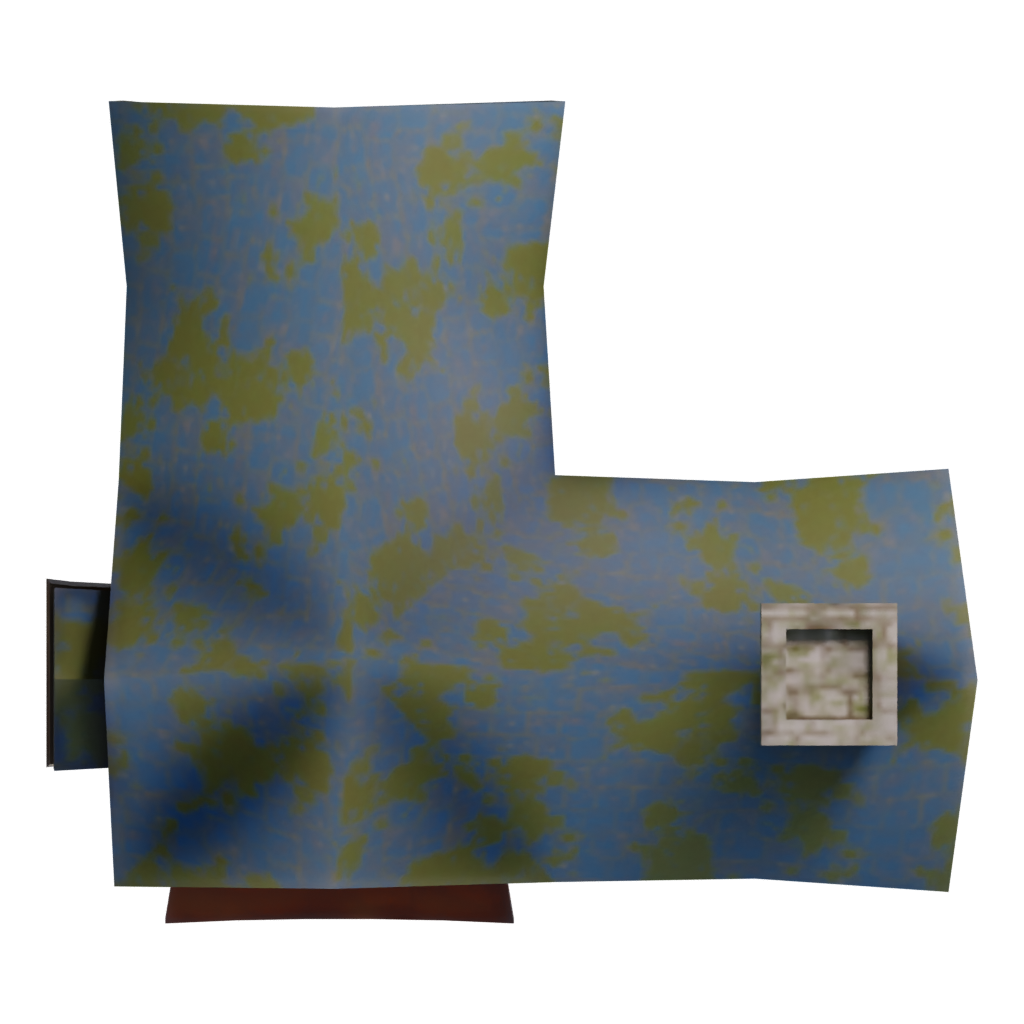 Top view of the Chouse 3D model