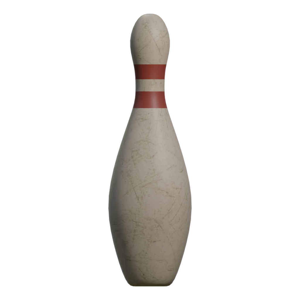 Left view of the Bowling Set 3D model