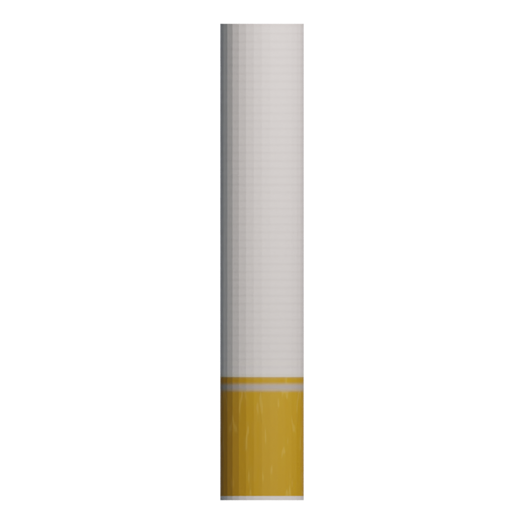 Front view of the Cigarette 3D model