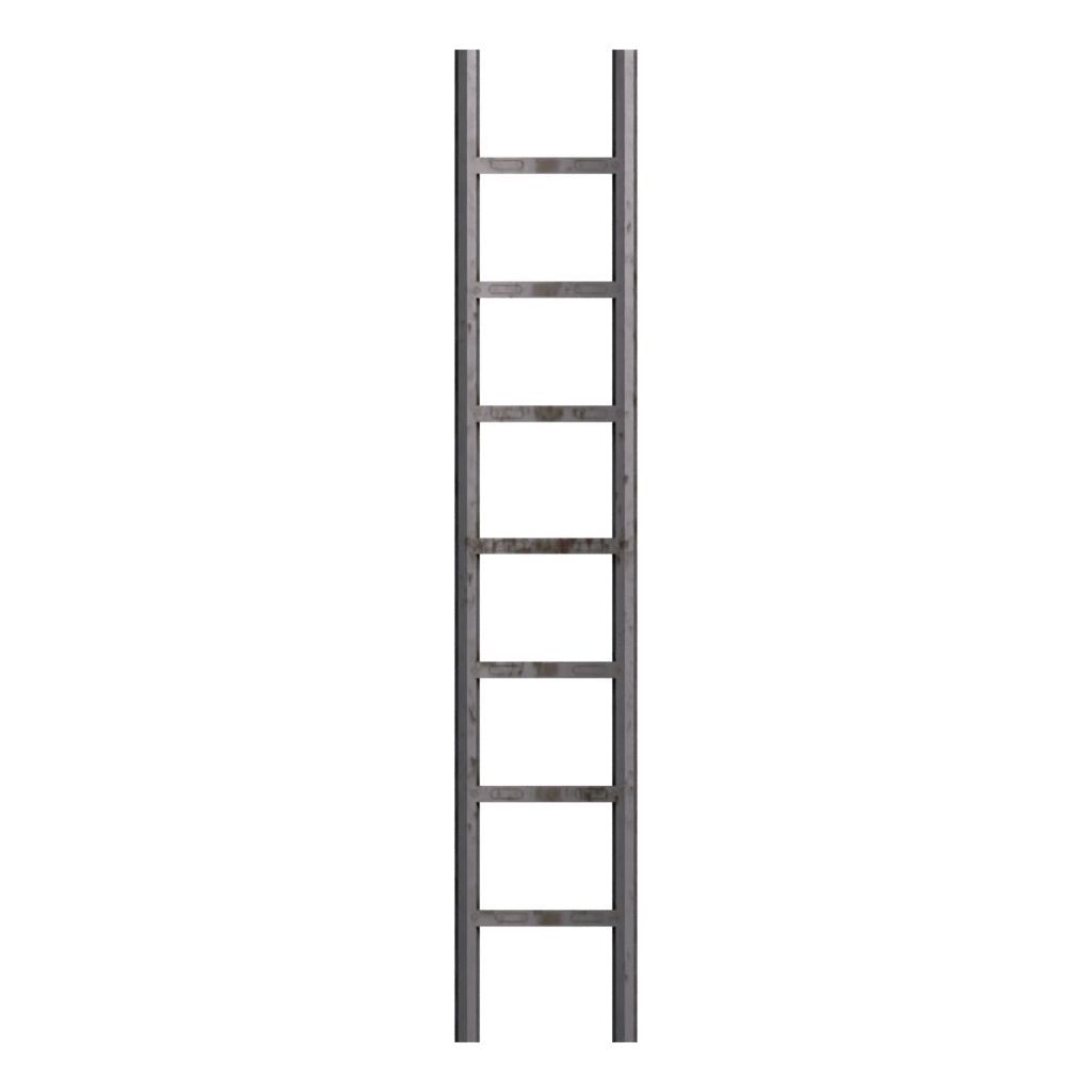 Back view of the Ladder 3D model