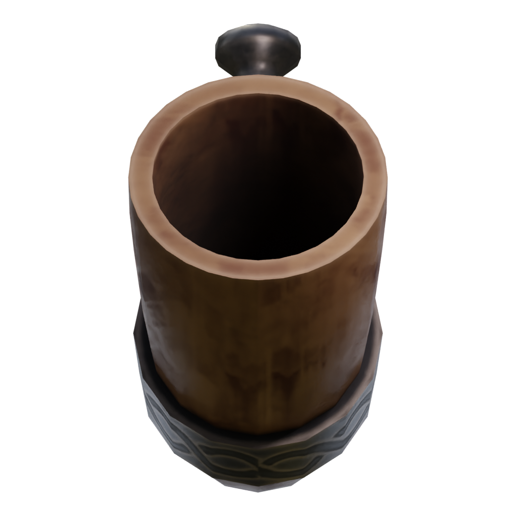 Left view of the War Horn 3D model