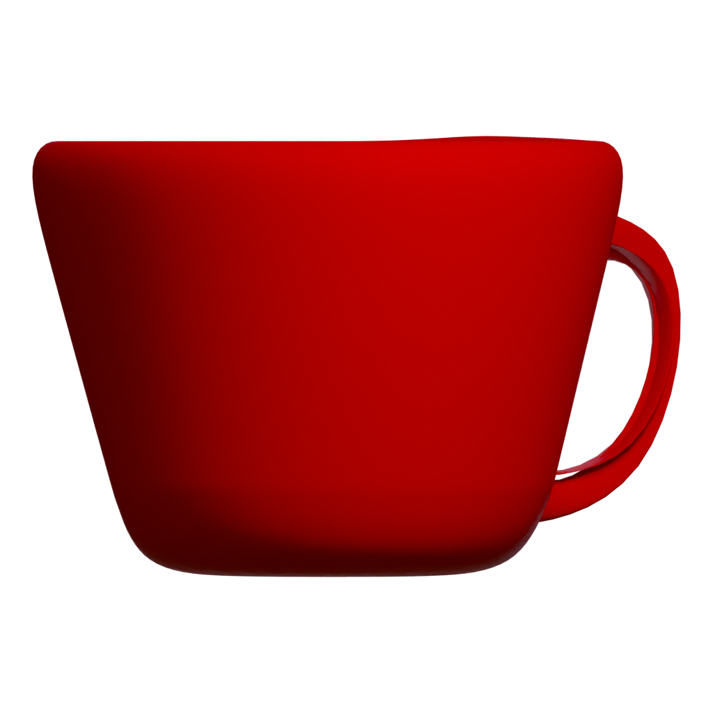 Front view of the Mug Cool 3D model