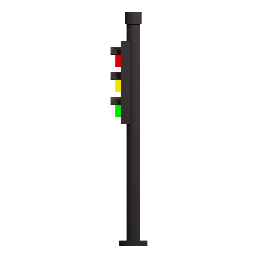 Left view of the Traffic Light 3D model