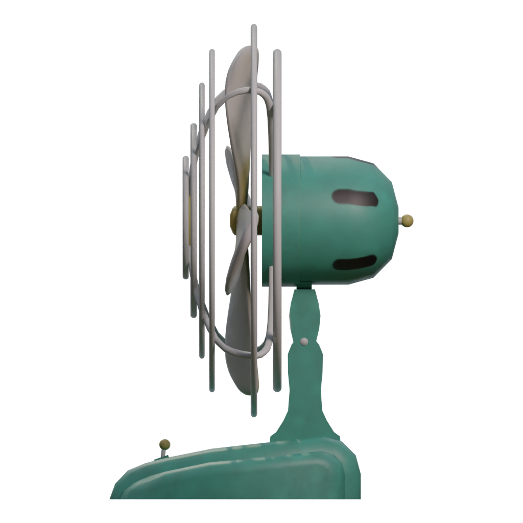 Left view of the Fan 3D model