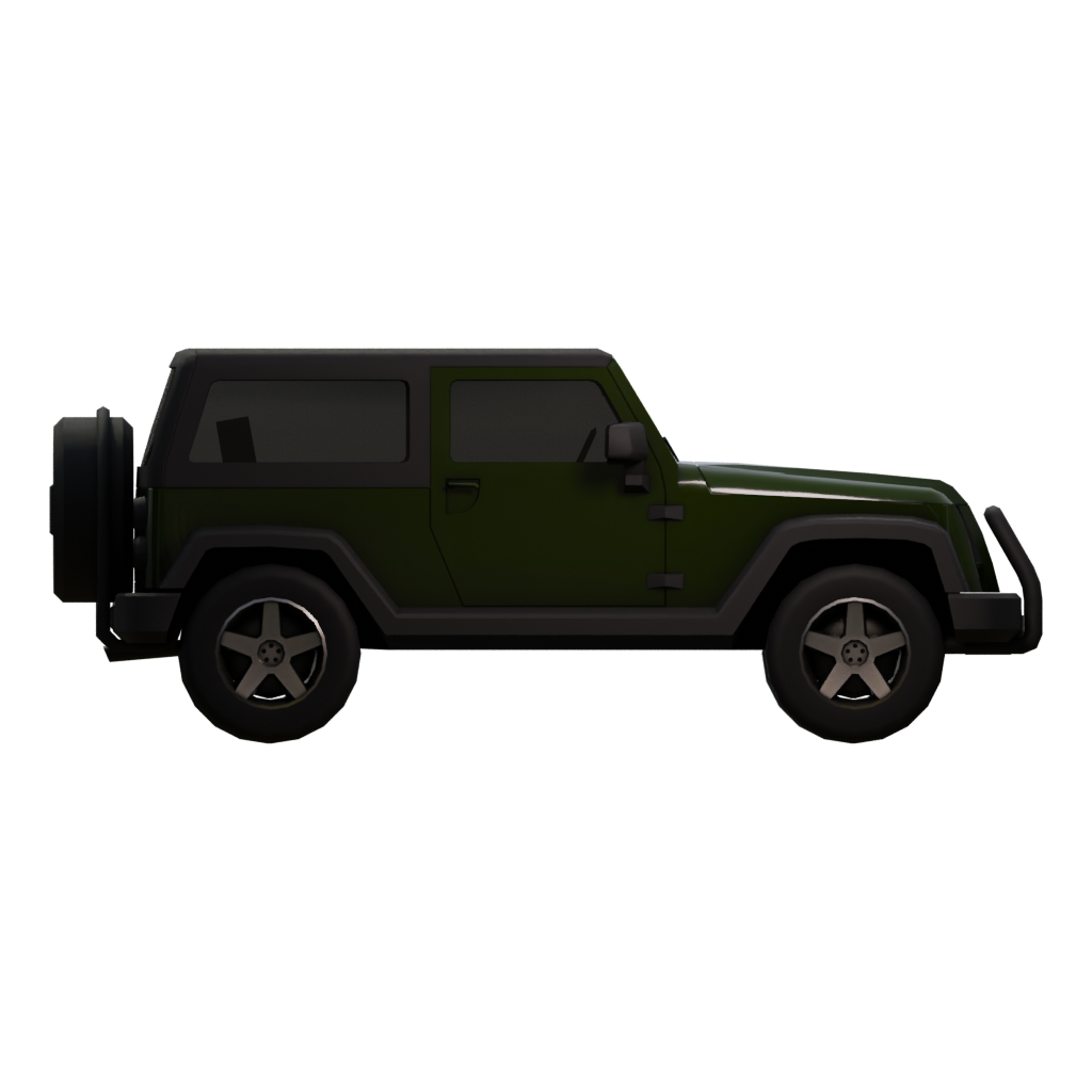 Right view of the BAIC Bj40 3D model